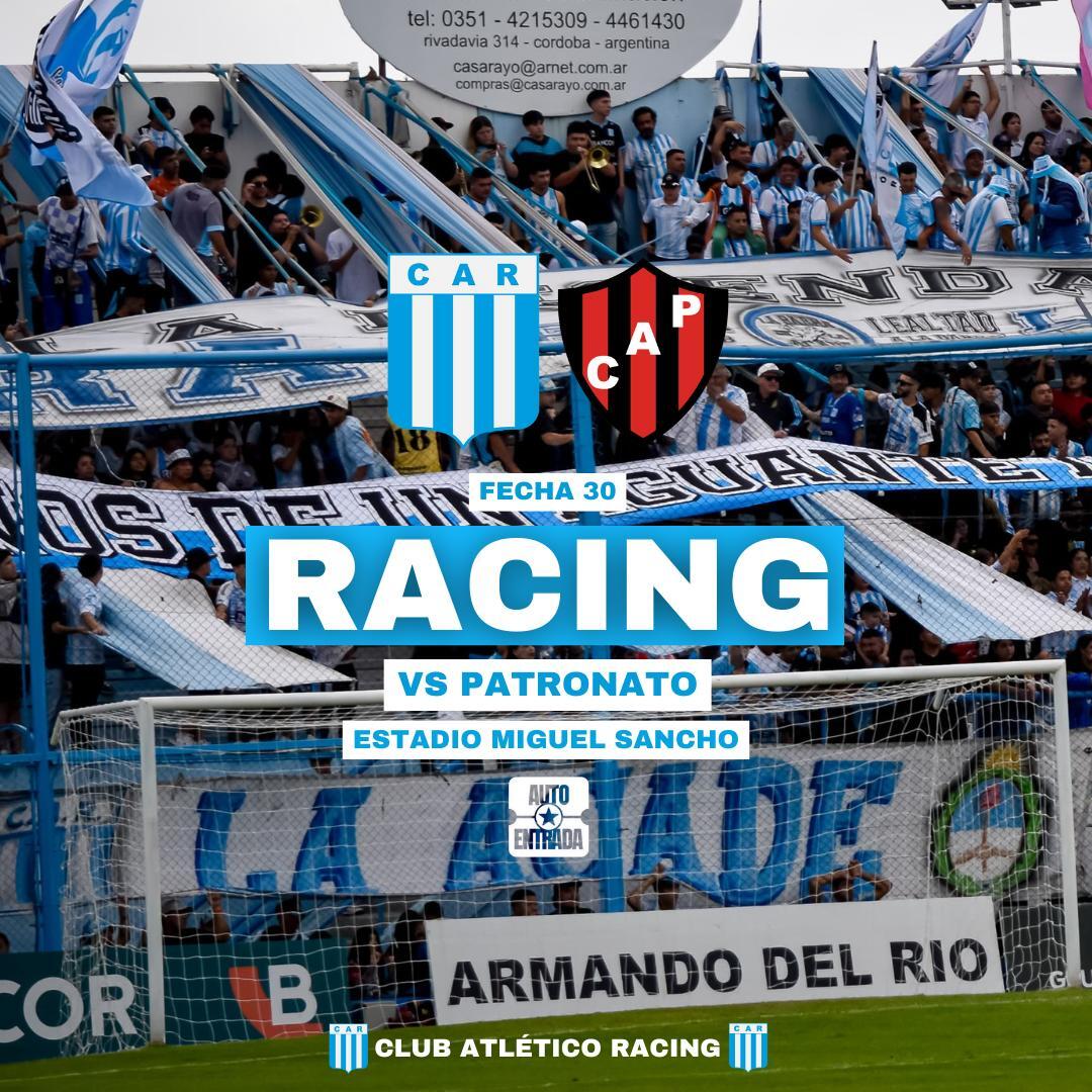 RACING DE CÓRDOBA vs PATRONATO
