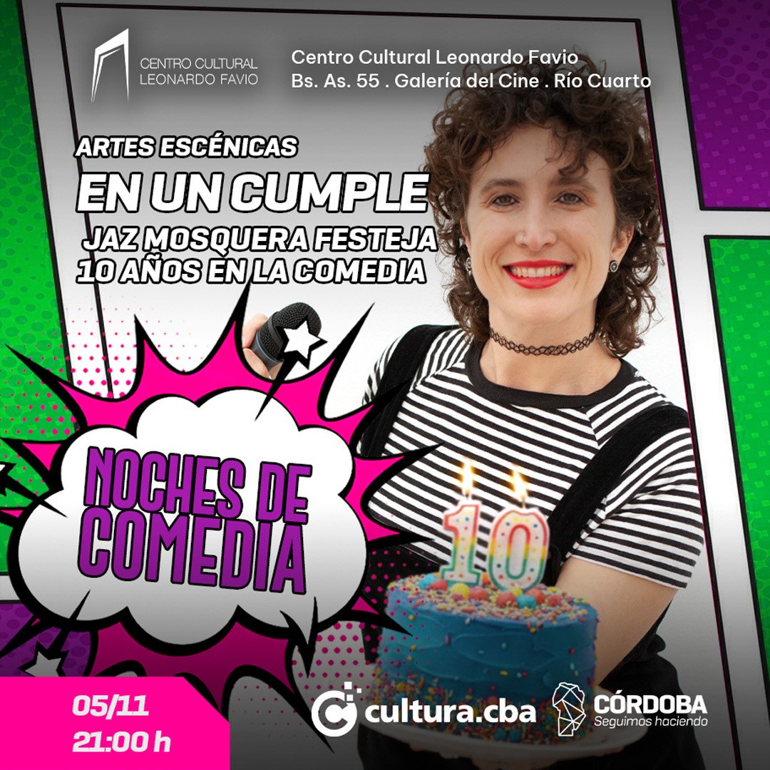 EN UN CUMPLE - JAZ MOSQUERA FESTEJA 10 AÑOS EN LA COMEDIA